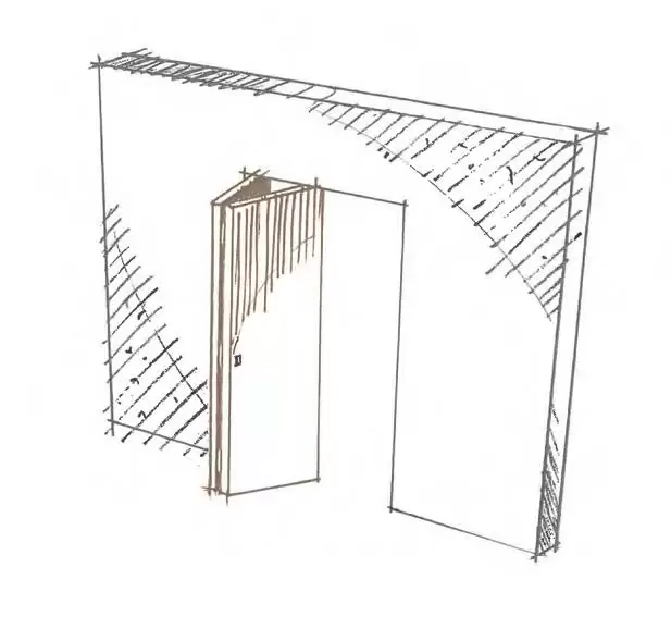 disegno di una porta pieghevole